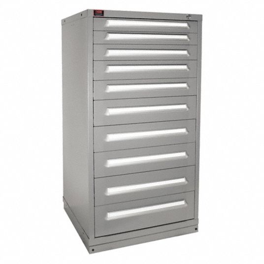 LYON, 30 in x 28 1/4 in x 59 1/4 in, 10 Drawers, Modular Drawer Cabinet ...