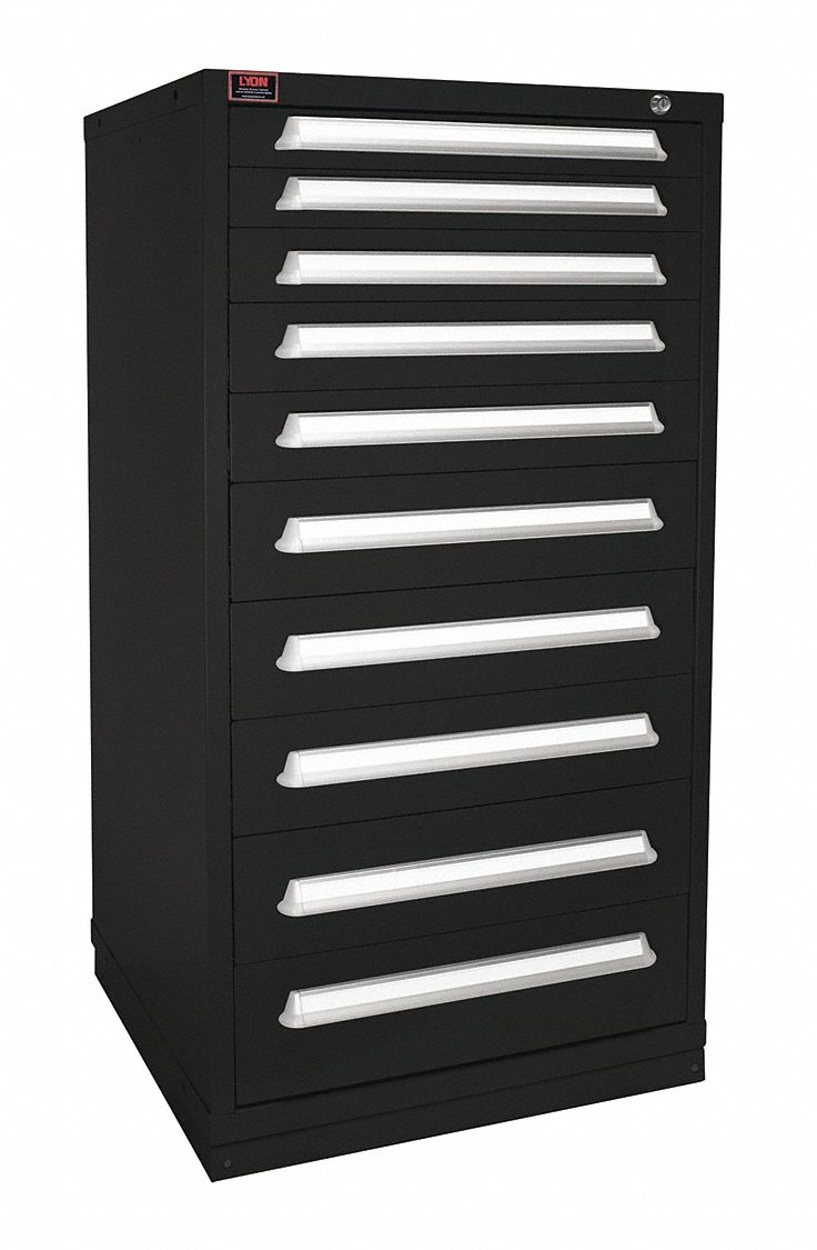 LYON, 30 in x 28 1/4 in x 59 1/4 in, 10 Drawers, Modular Drawer Cabinet ...