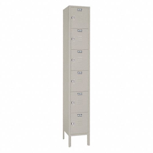 LYON, 12 in x 18 in x 78 in, 6 Tiers, Wardrobe Locker - 55YC16|7GC5362 ...