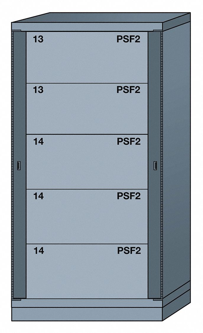 Gear Locker: Padlock Hasp, 5 Weapon Drawers, 59 1/4 in Overall Ht, 30 in Overall Wd, Universal