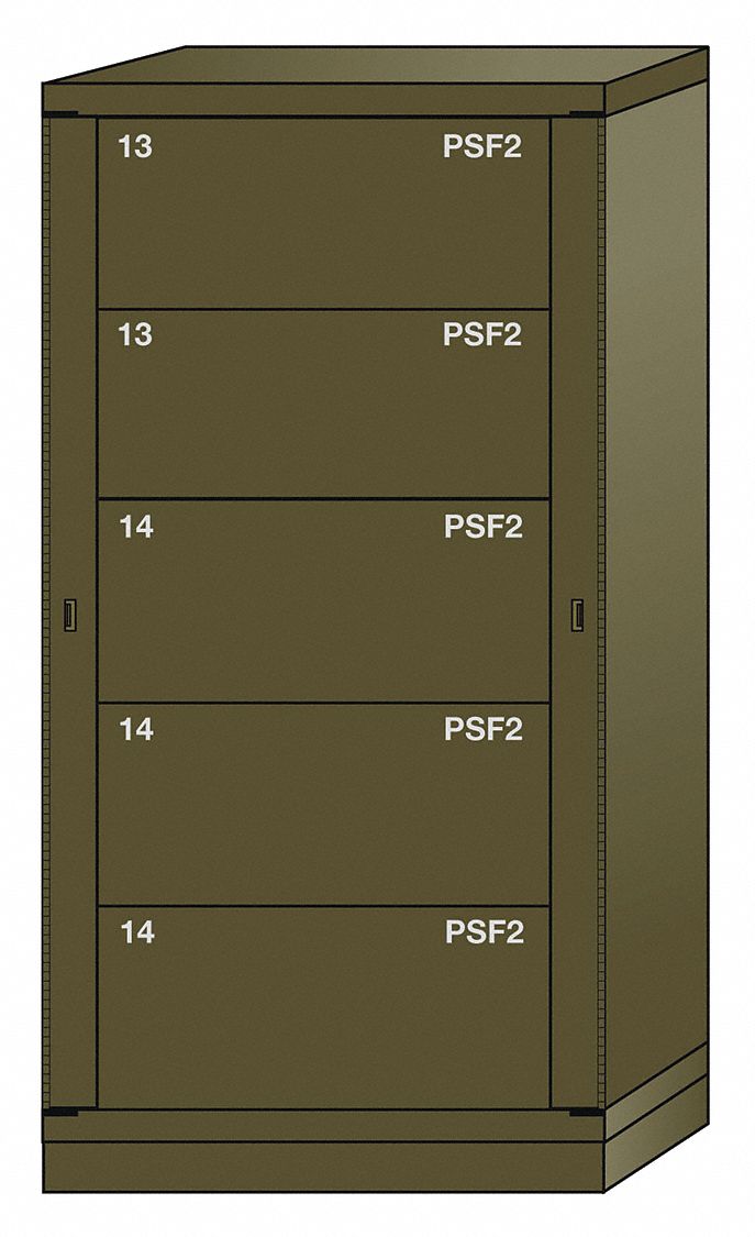 Gear Locker: Padlock Hasp, 5 Weapon Drawers, 59 1/4 in Overall Ht, 30 in Overall Wd, Universal