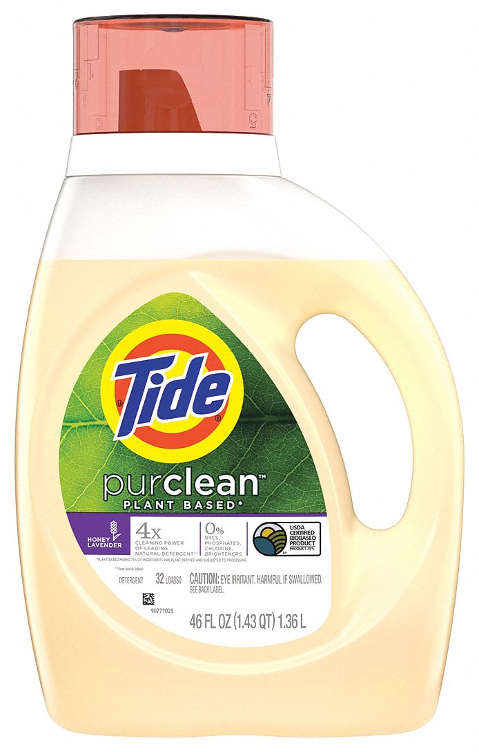 Laundry Detergent: High Efficiency (HE), Jug, 46 oz, Liquid, Honey Lavender, 6 PK