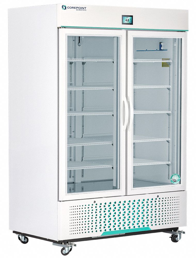Refrigerator and Freezer: 49 cu ft, Upright, 1°C to 10°C, 34 3/4 in Overall Dp