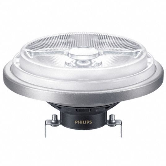 Maak het zwaar verlegen mineraal PHILIPS, AR111, 2-Pin (GX5.3), LED Bulb - 55YD40|20AR111/LED/930/F25 DIM 12V  6/1FB - Grainger