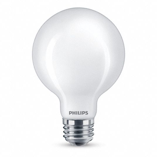 Philips Led Bulb G G25 Medium Screw 55yd50 3 8g25 Per 927 922 Fr G E26 Wgx1fb T Grainger