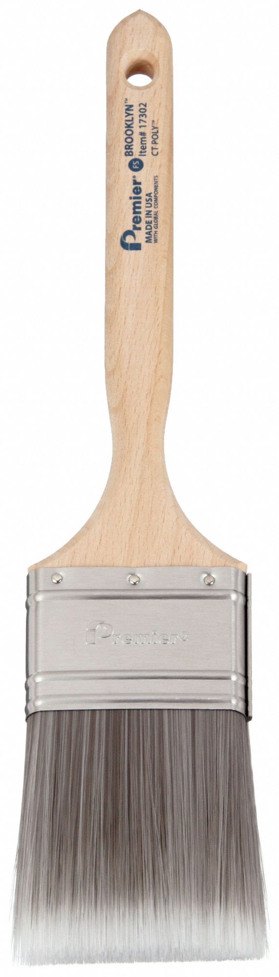 BROSSE,2,5PO,CADRE PLT,POLY,2 11/16PO LO