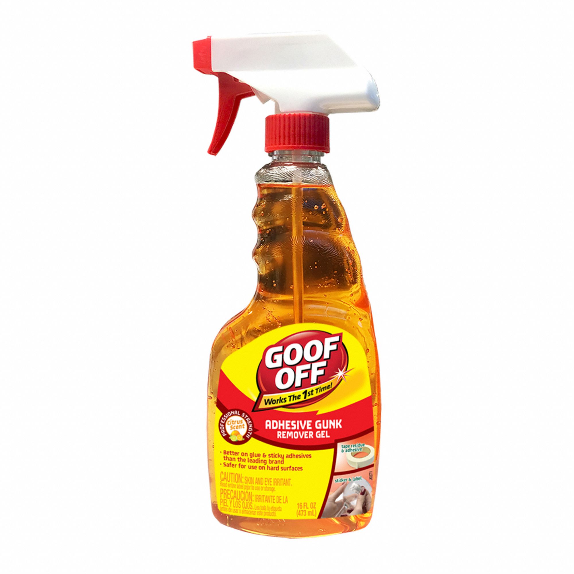 GOOF OFF Adhesive Remover Trigger Spray Bottle, 16 oz Container Size