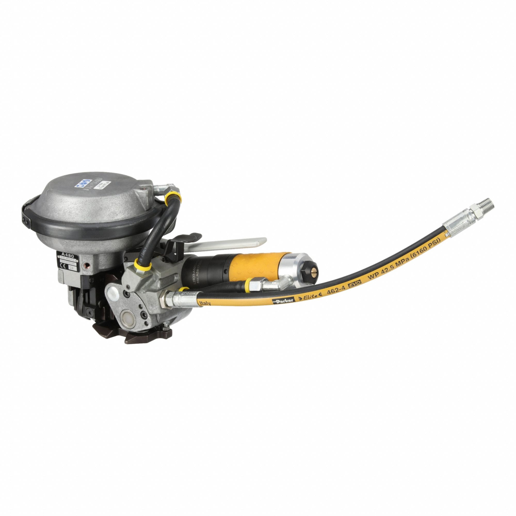 Strapping Tool: Fits 1/2 in Strap Wd, Fits .015 to .025 Strap Tensile, Round, 10 lb Tool Wt