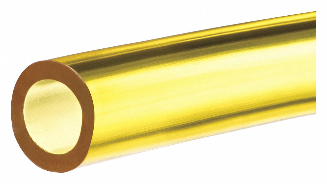 GRAINGER APPROVED Fuel Tubing PVC, 2 ft Tube Lg, 1/2 in Inside Dia., 3/4 in Outside Dia., Shore