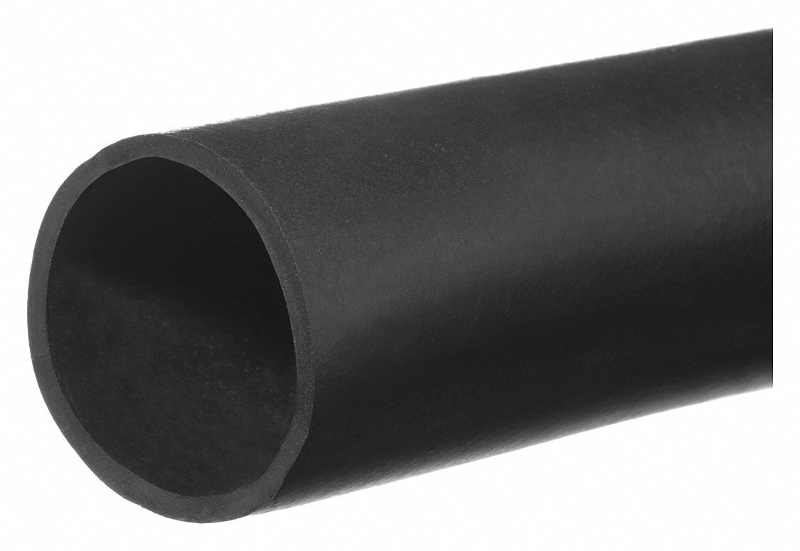 TUBING, BLACK, 1/4 IN INSIDE DIA, 3/8 IN OUTSIDE DIA, 100 FT, 300 PSI, 70D, NYLON