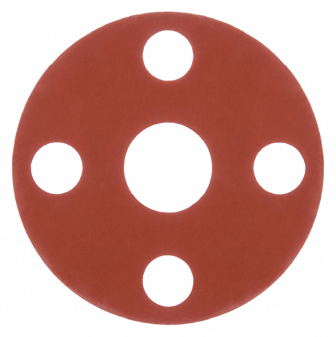 FULL FACE FLANGE GASKET: CLASS 300, SBR, FOR ¾ IN PIPE, 1/16 IN THICK, RED, 1 1/16 IN ID