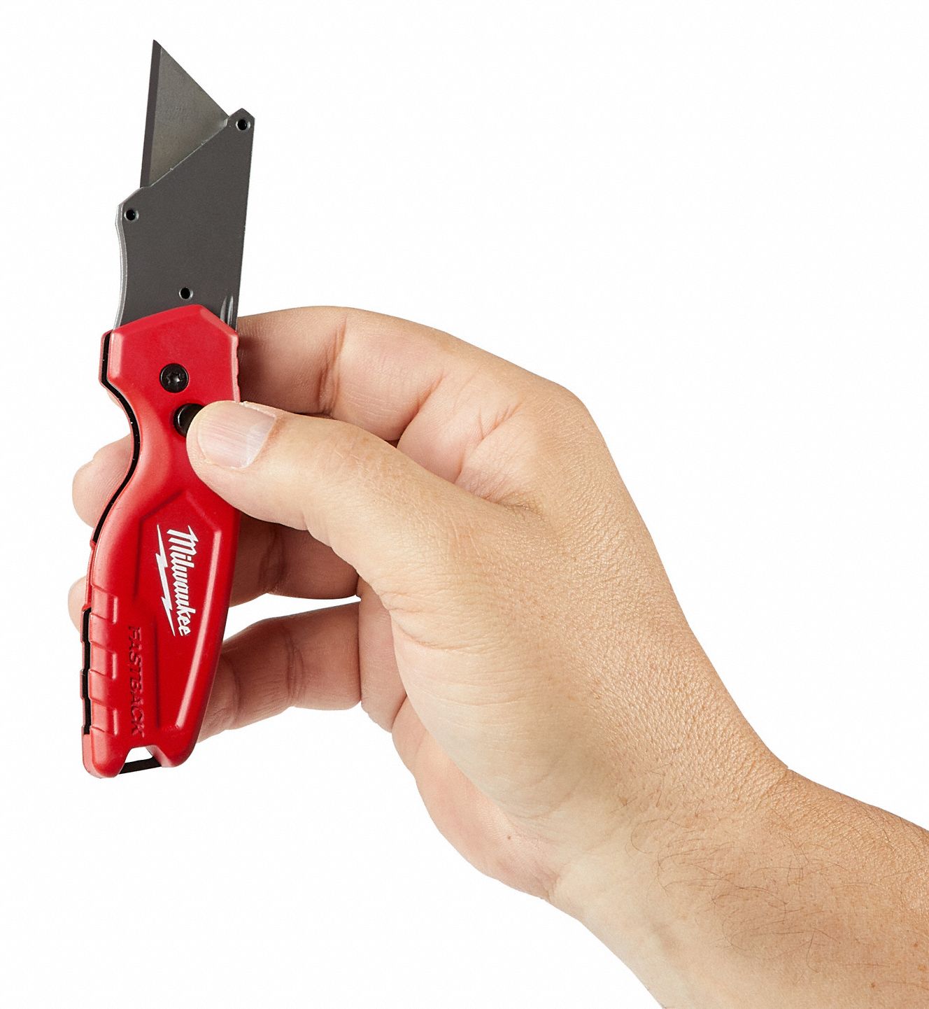 MILWAUKEE Folding Utility Knife, BiMetal, 7 in Overall Length, Number