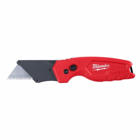 MILWAUKEE, 4 in/6 5/32 in, Bi-Metal, Folding Utility Knife -  55ZY62