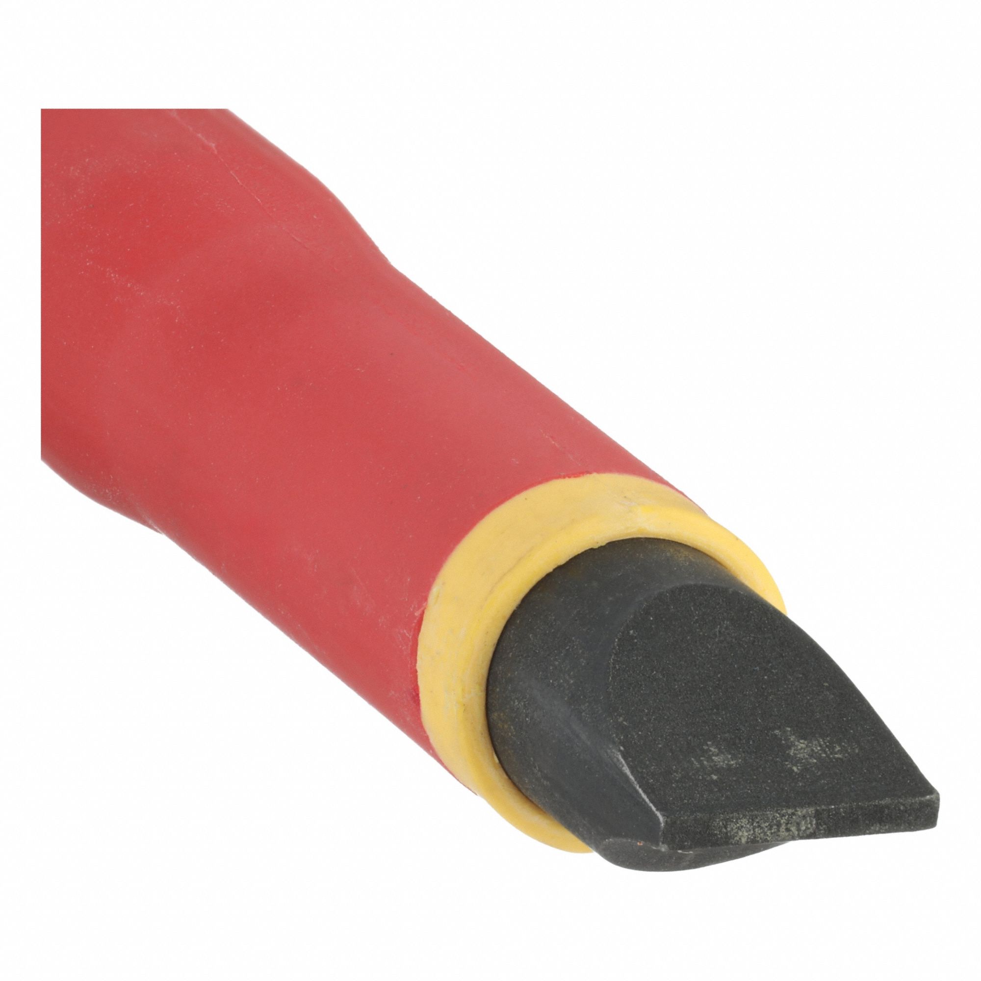 Insulated Slotted Screwdriver: 3/16 in Tip Size, Long Lg, 12 in Overall Lg, 8 in Shank Lg