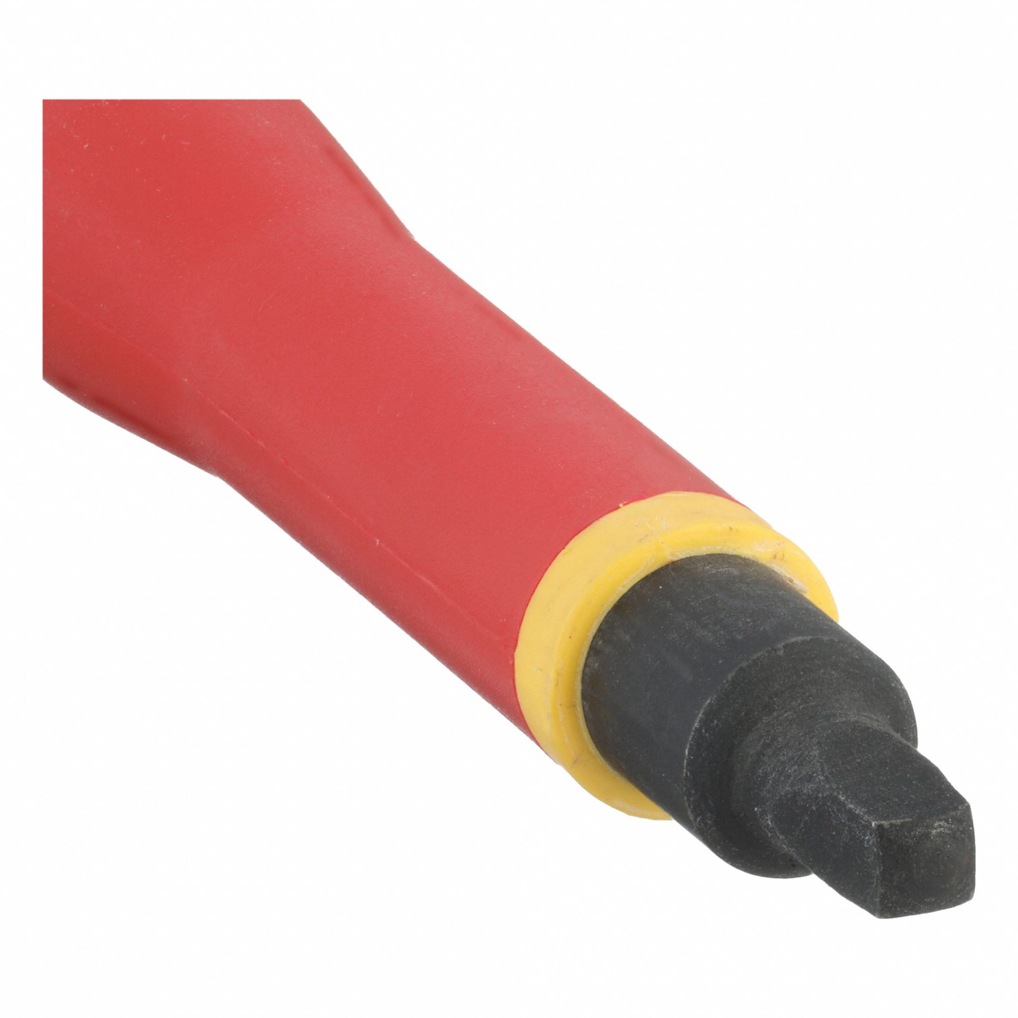 Insulated Square Screwdriver: Long Lg, Friction, #3 Tip Size, 10 in Overall Lg