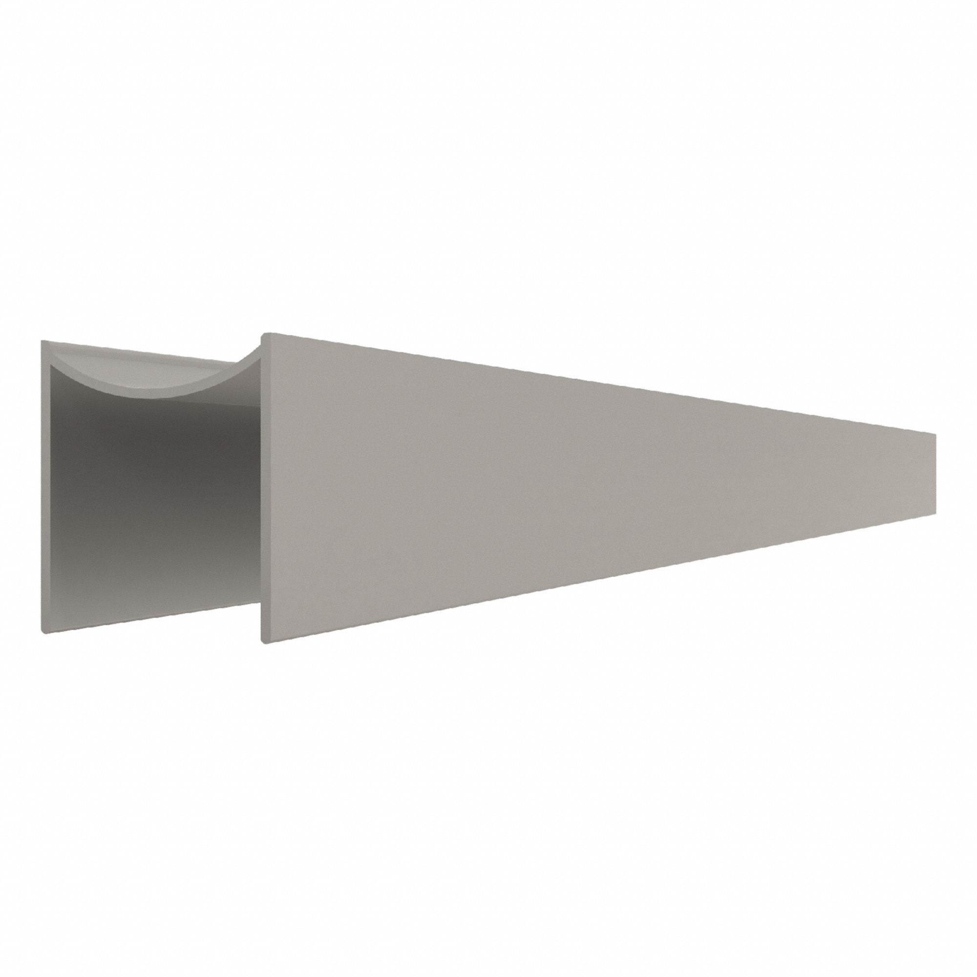 HADRIAN Alcove Channel: Aluminum, Brushed, 57 in Overall Ht, 1 1/8 in Overall Wd (MPN 560157-900). Key specifications — Finish: Brushed; Component Type: Alcove Channel; Brand: HADRIAN.