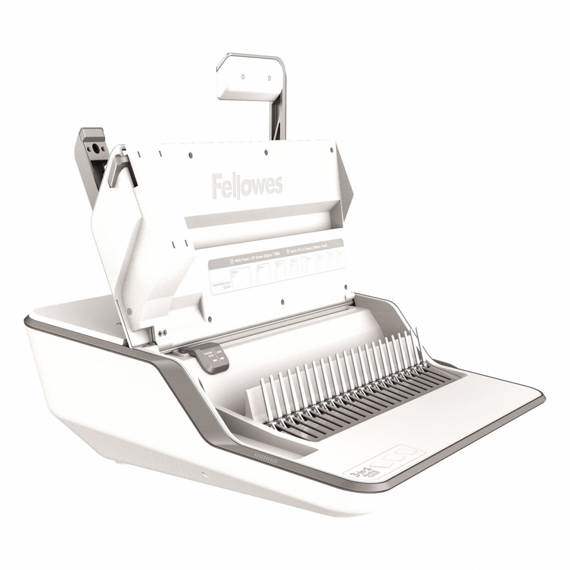 BINDING MACHINE,MANUAL,GRAY/WHITE