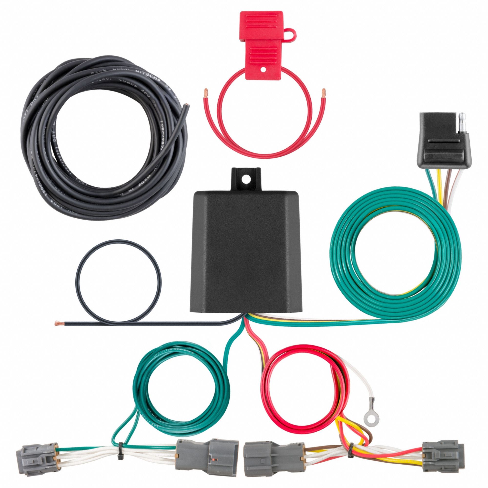 CURT, 4Way Flat, IP67, Automotive Electrical Plug 809LX056348