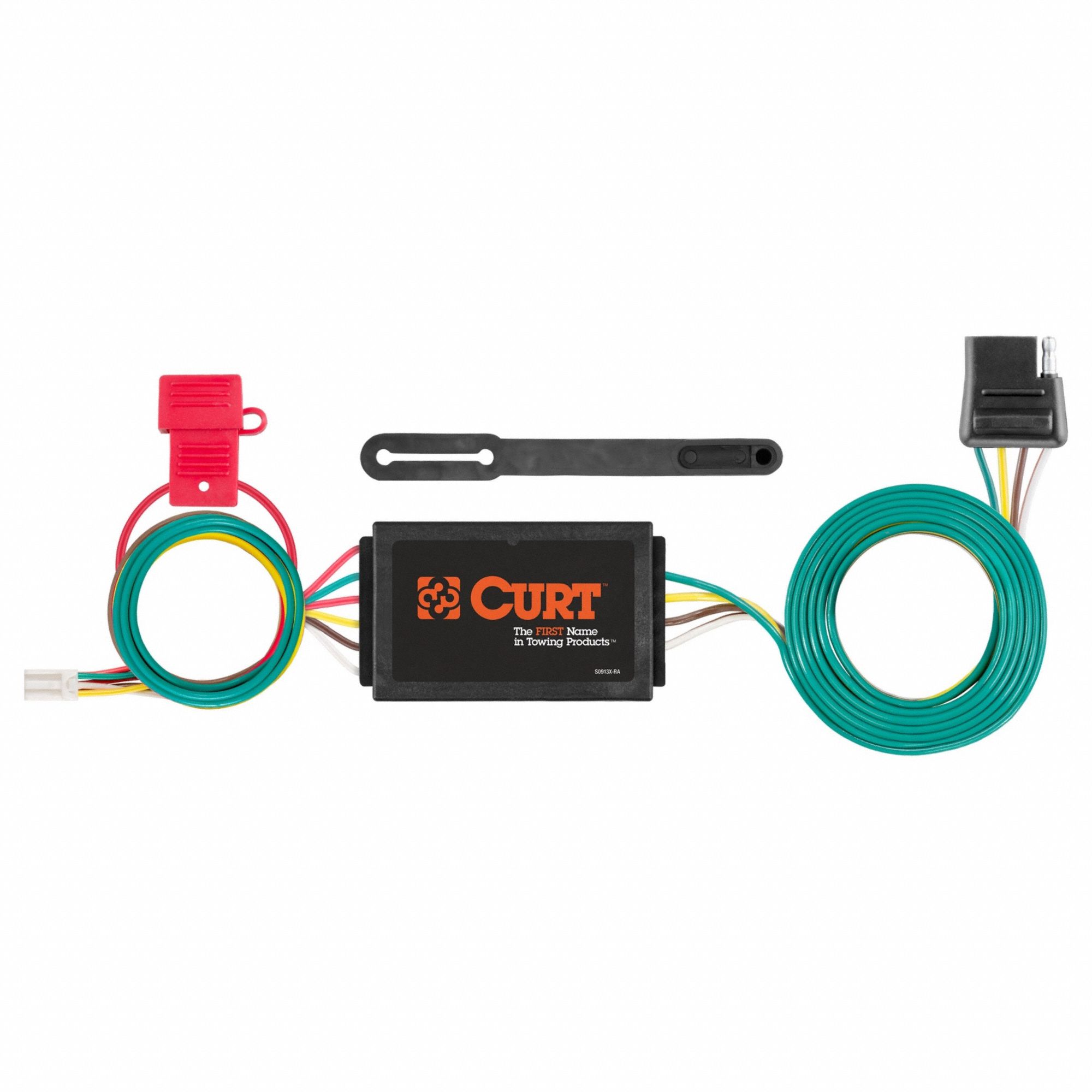 Automotive Electrical Plug: 4-Way Flat, IP67, Black, Powder Coated