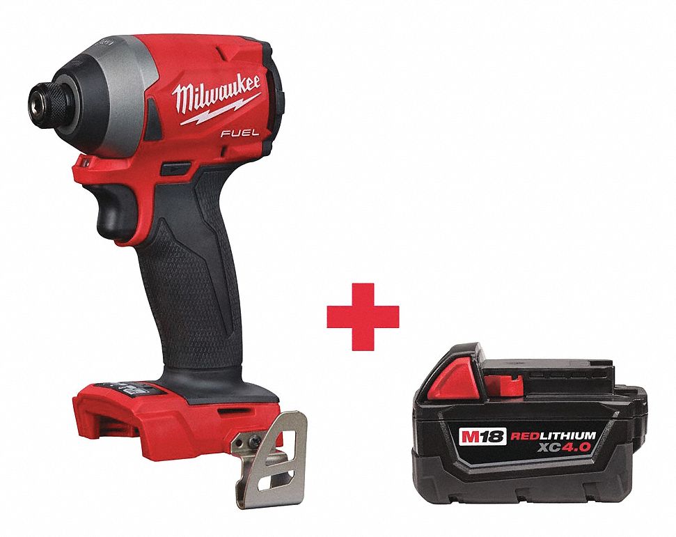 MILWAUKEE Impact Driver, Pistol Grip, 18VDC 564K77285320 48111840