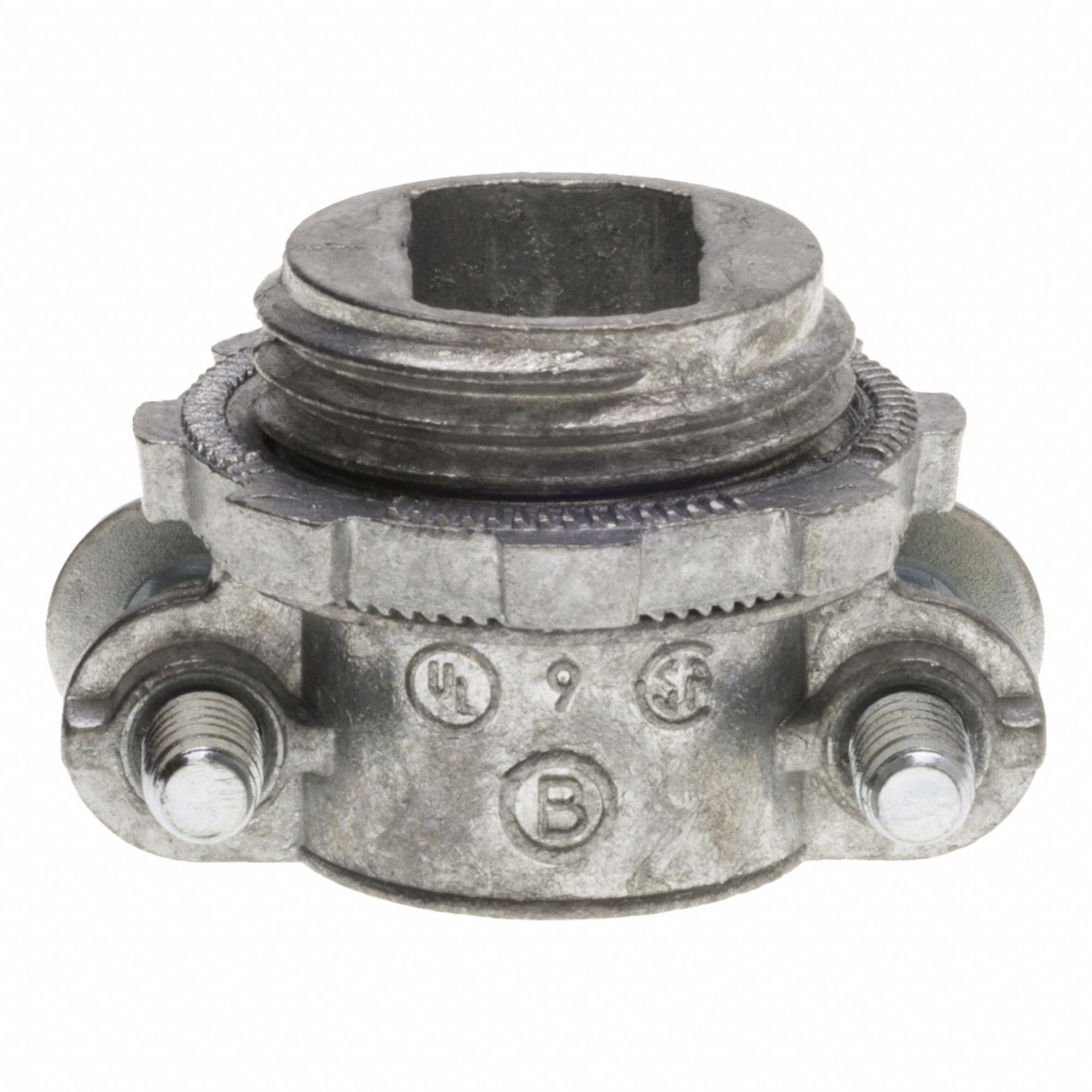 Screw Strap Connector, Silver, Straight