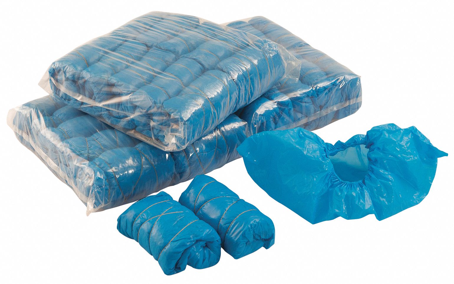 Shoe Covers: Polyethylene, ISO 4 (Class 10) and above, Sterile, Slip Resistant Sole, 150 PK