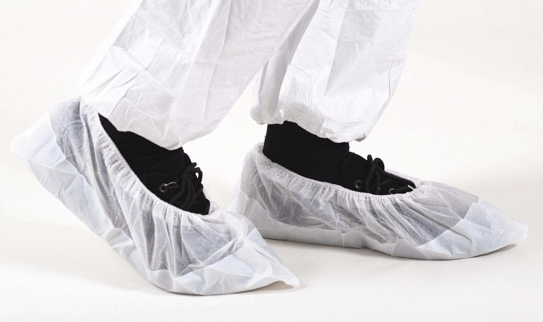 Shoe Covers: Polyethylene, ISO 4 (Class 10) and above, Sterile, Slip Resistant Sole, 300 PK