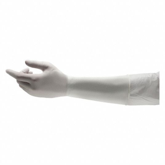 BIOCLEAN Disposable Gloves: ISO 4, Sterile, 7 mil, Nitrile, M ( 8 1/2 ...