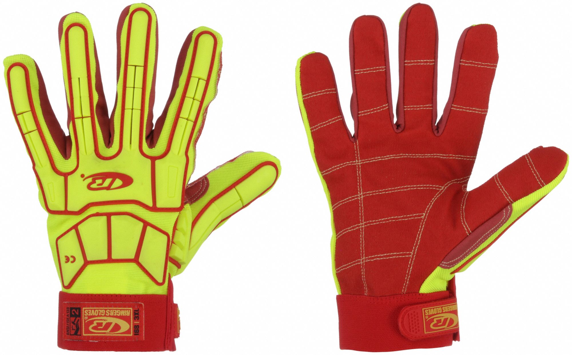 MECHANICS GLOVES, 4XL (13), RIGGERS STYLE, PVC WITH GRIP, PALM SIDE, TPR