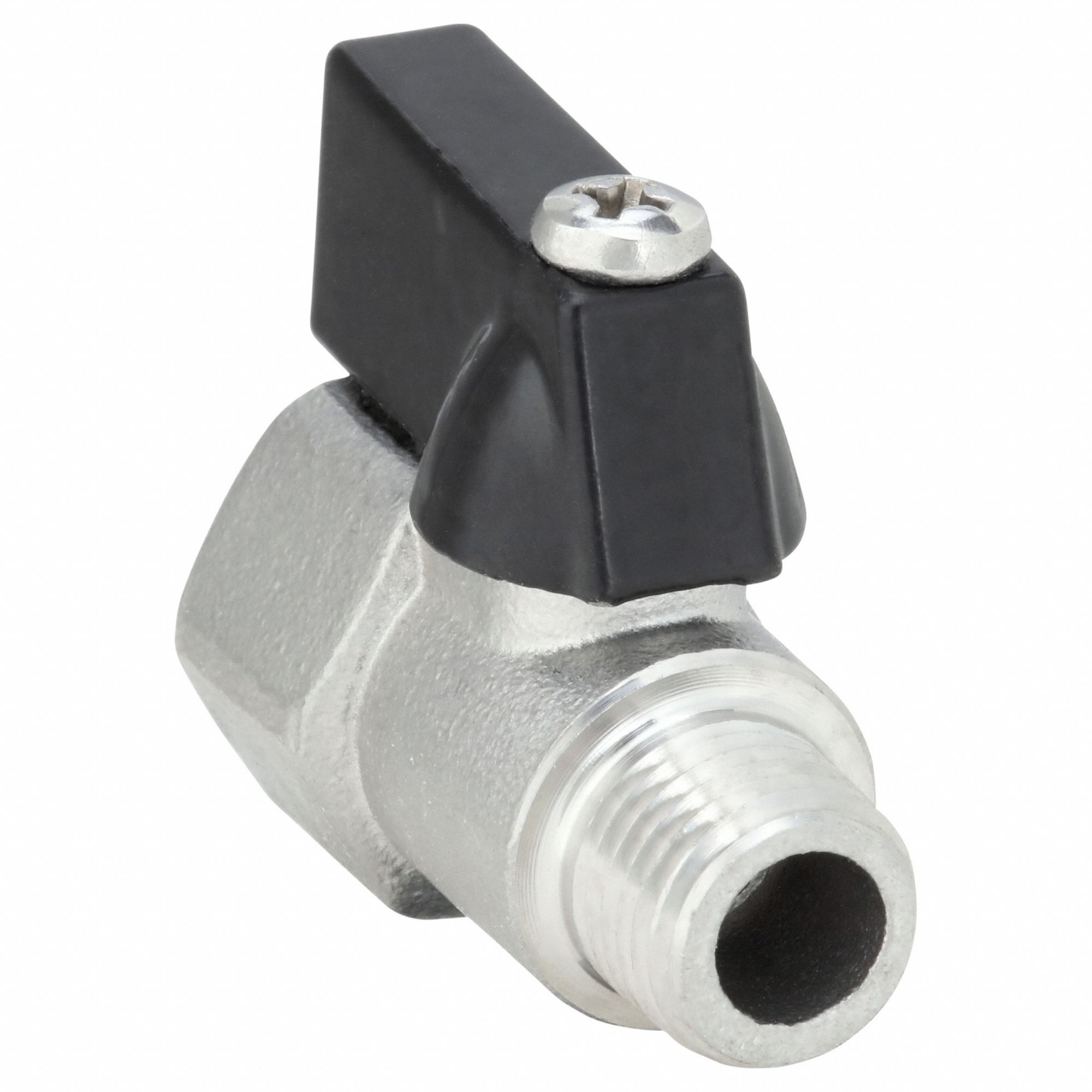 USA INDUSTRIALS, 1/4 in, 304 Stainless Steel, Manual Two-Way Ball Valve ...