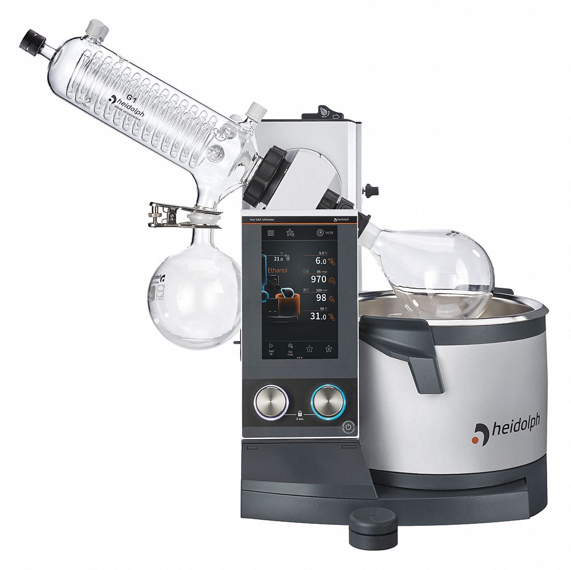 HEIDOLPH, Manual, 5 L, Rotary Evaporator 56DL40036041060 Grainger