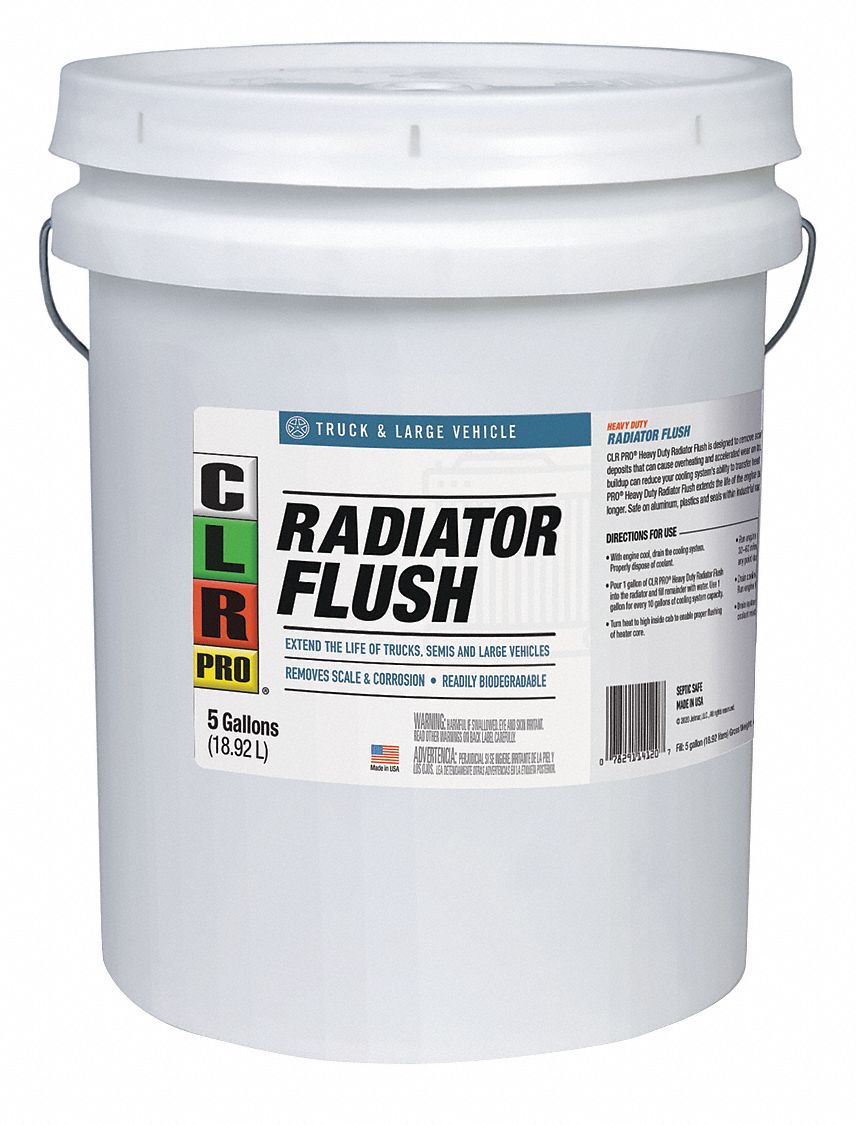 CLR PRO, 5 gal Size, Pail, Radiator Flush 56DY57GTLVHDRF5PRO