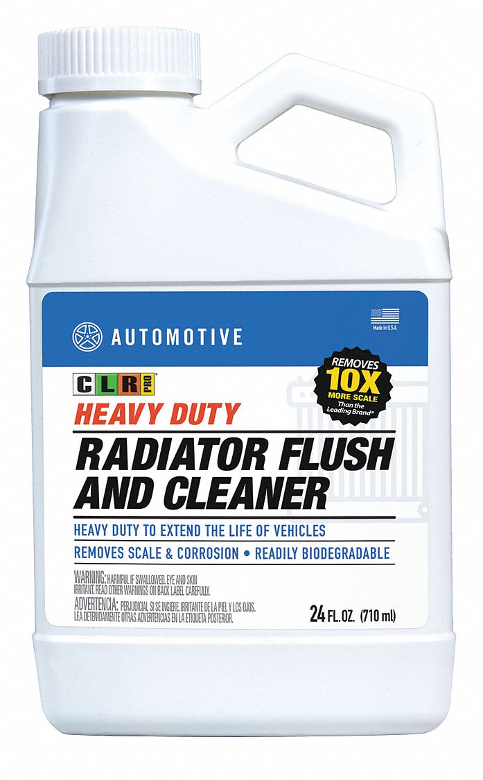 CLR PRO Radiator Flush 24 oz Size, Bottle, Heavy Duty, Clear 56DY60