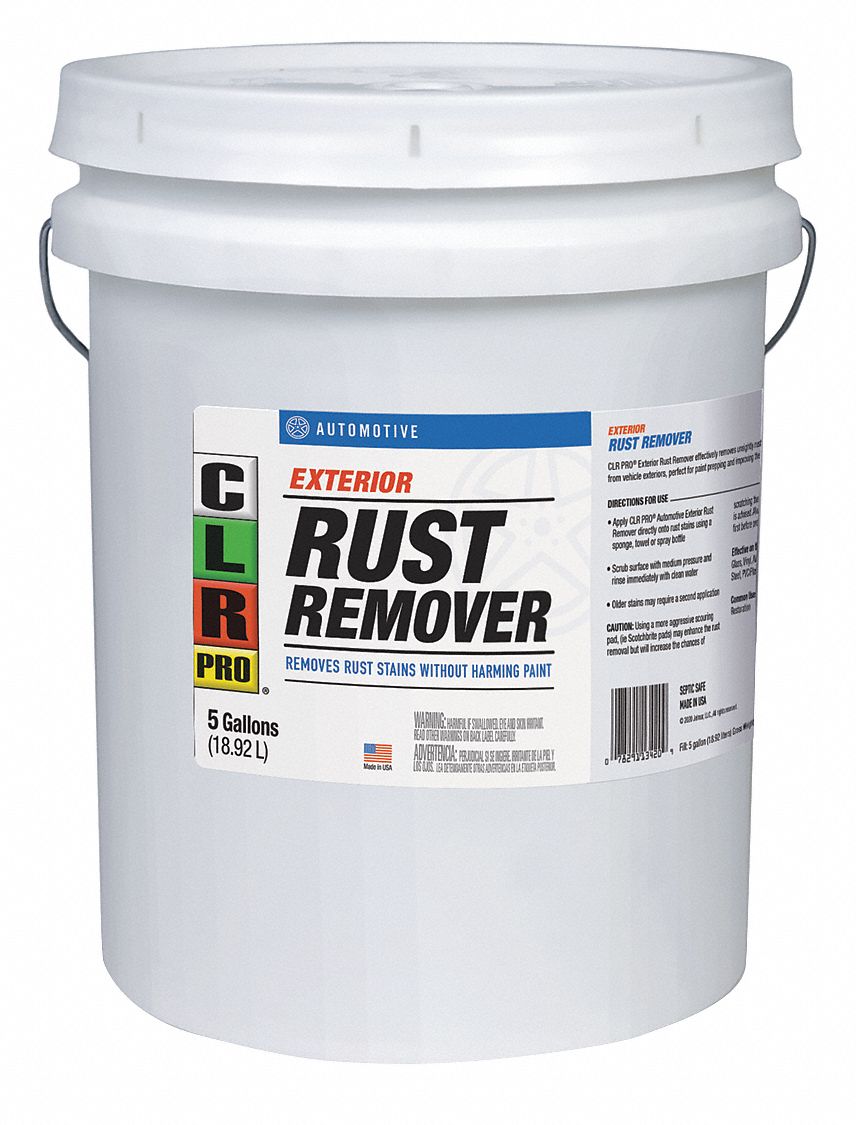 Rust Remover: Jug, 5 gal Container Size, Ready to Use, Liquid