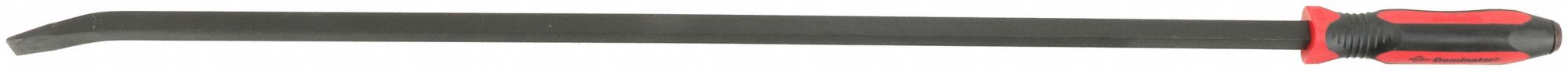 Pry Bar: Chisel End, 36 in Overall Lg, 5/8 in Bar Wd, 1 5/8 in End Wd, T No, 0 Nail Slots