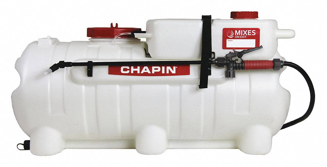 CHAPIN ATV Spreader, 25 gal Capacity, Variable Speed Flow Control