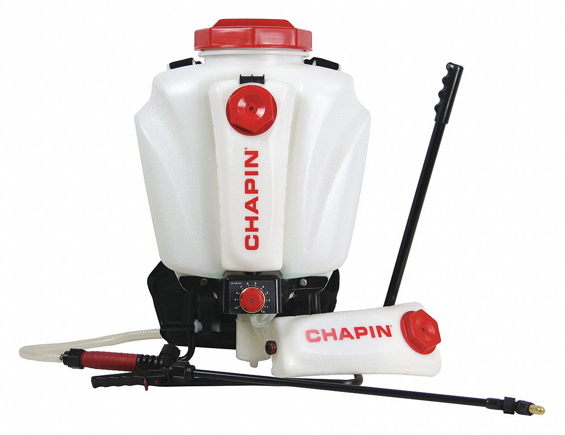 CHAPIN Backpack Sprayer: 4 gal Sprayer Tank Capacity, Polyethylene, In ...