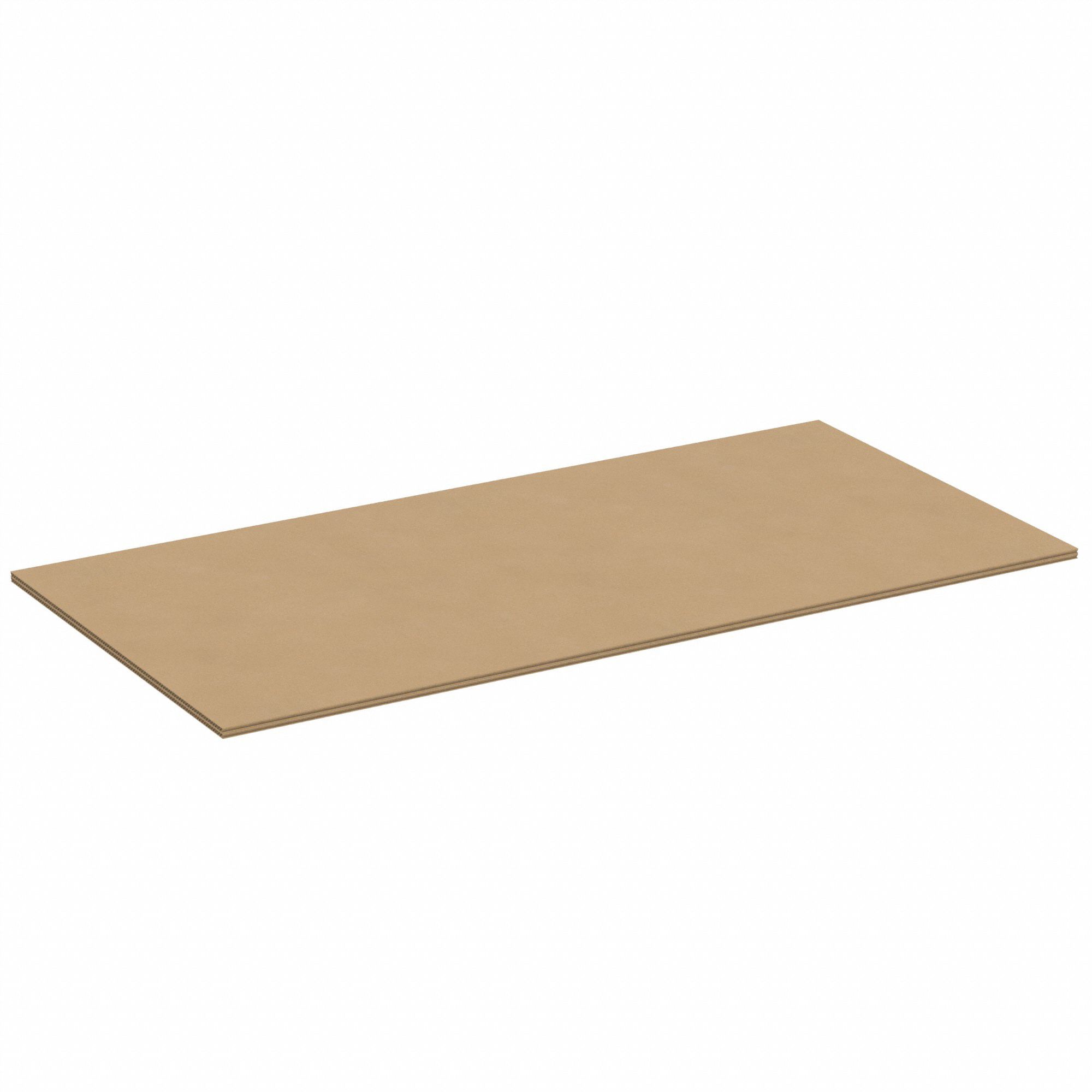 Corrugated Pads: 24 in Wd, 48 in Lg, 5/16 in Thick, 48 ECT, Double Wall