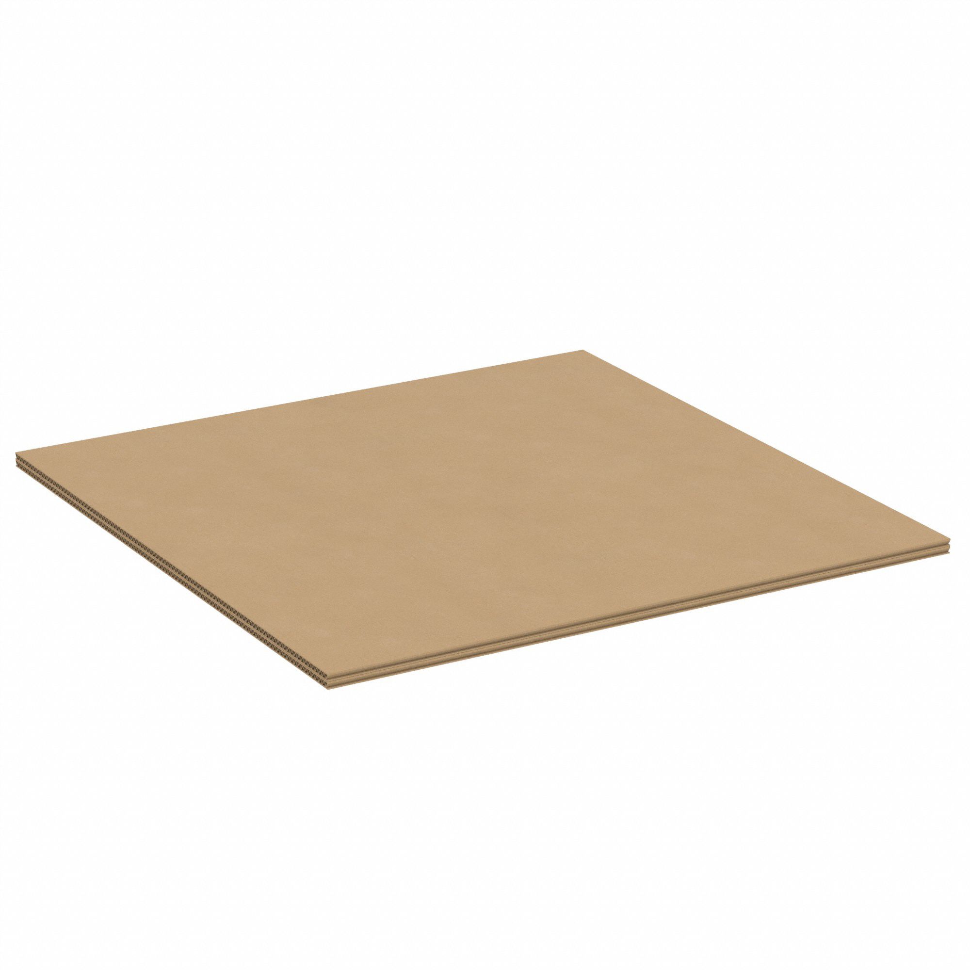 Corrugated Pads: 36 in Wd, 36 in Lg, 5/16 in Thick, 48 ECT, Double Wall
