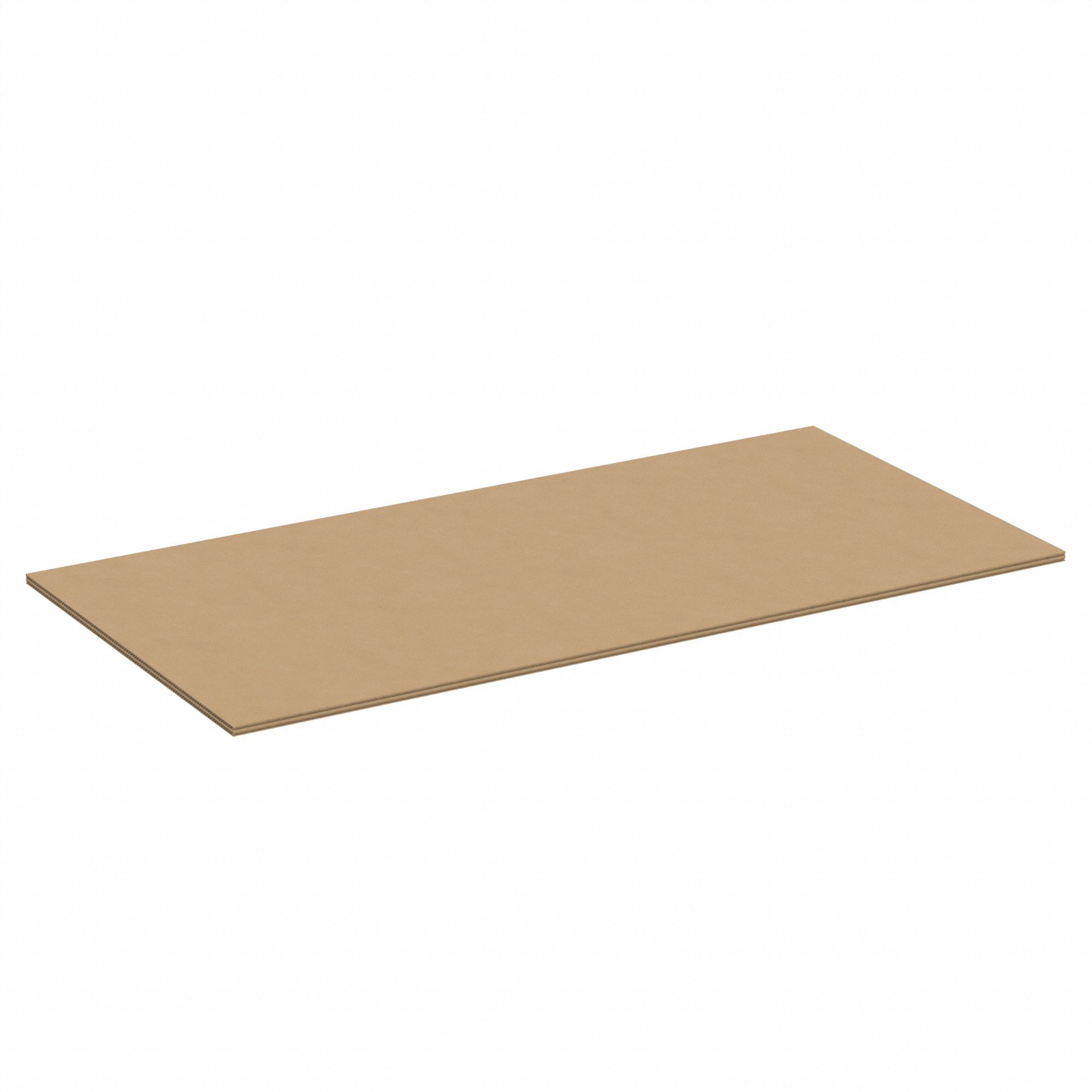 Corrugated Pads: 48 in Wd, 96 in Lg, 5/16 in Thick, 48 ECT, Double Wall