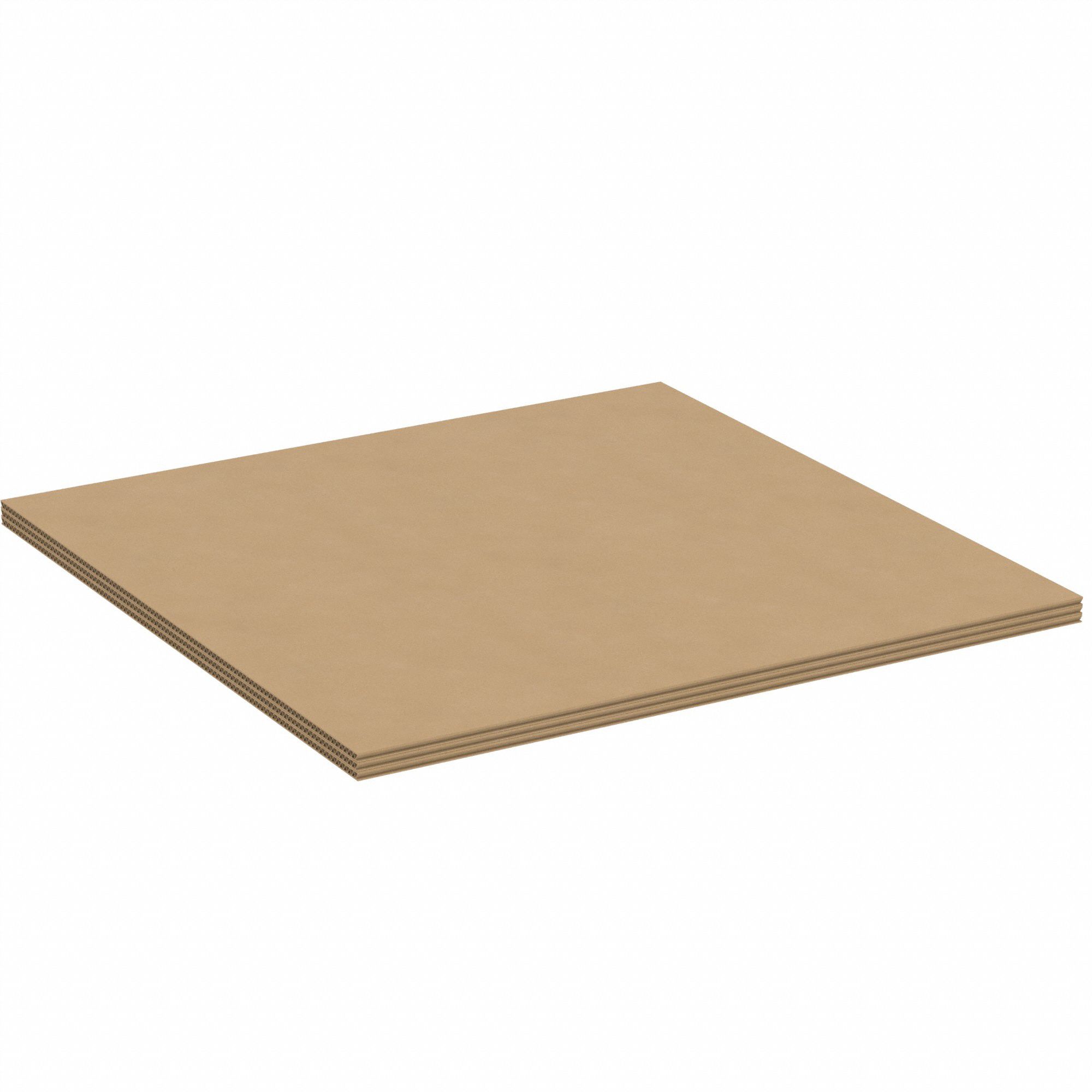 Corrugated Pads: 48 in Wd, 48 in Lg, 5/8 in Thick, 90 ECT, Triple Wall