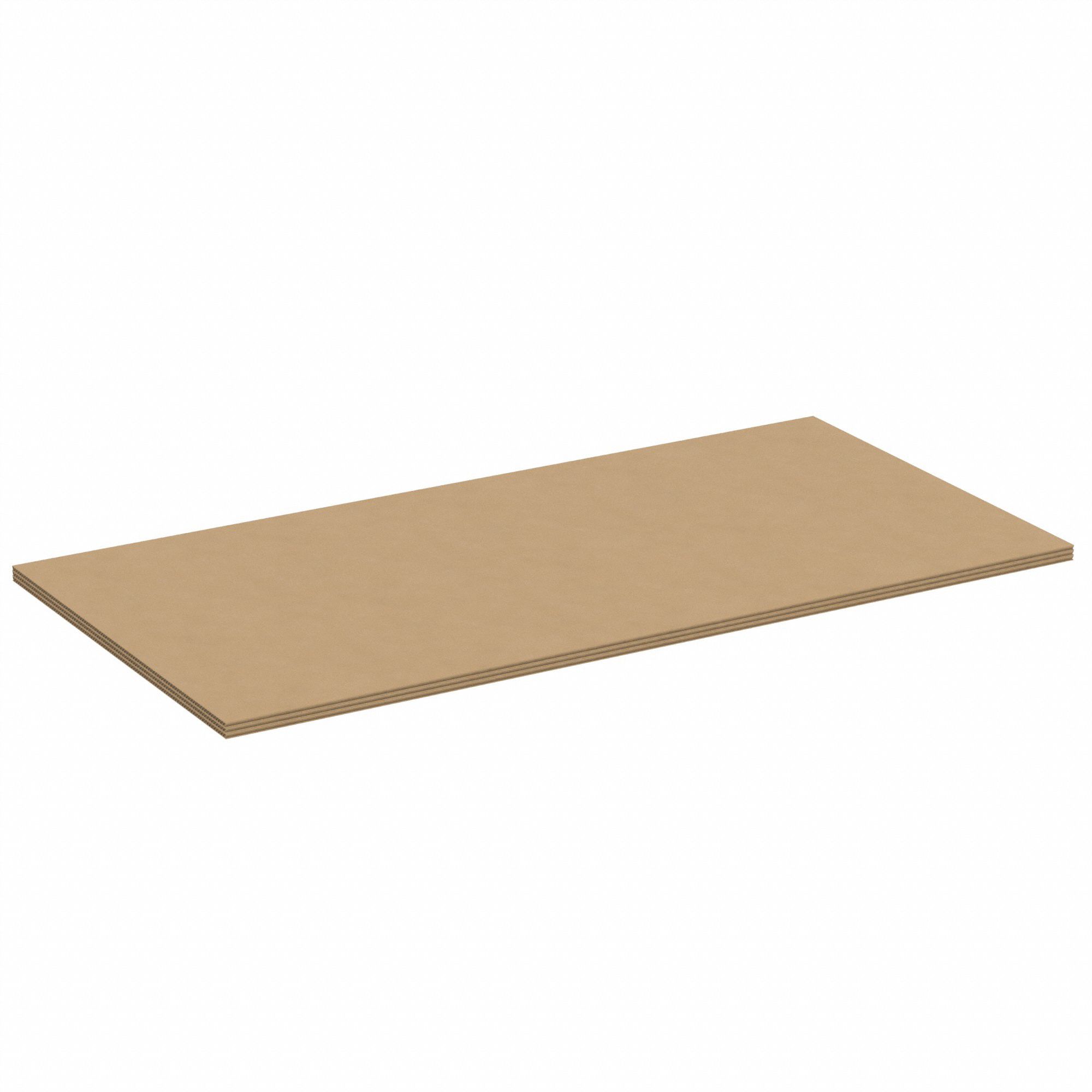Corrugated Pads: 48 in Wd, 96 in Lg, 5/8 in Thick, 90 ECT, Triple Wall