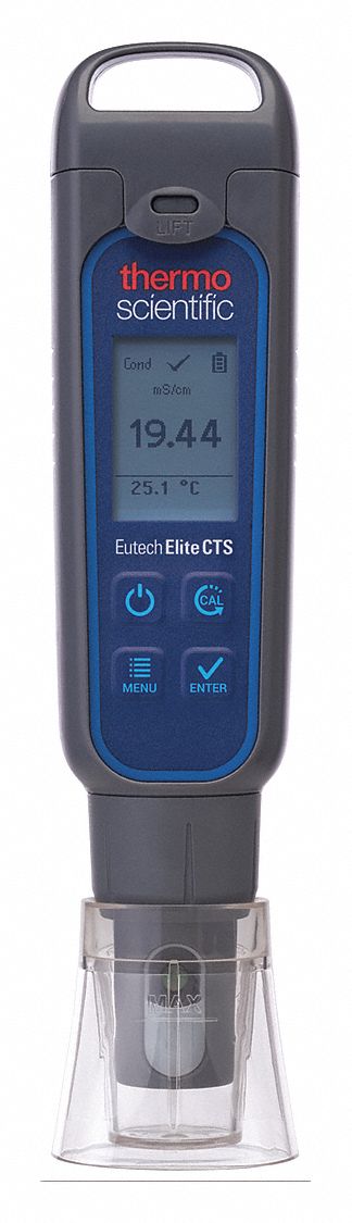 CTS Waterproof Pocket Tester: Handheld, 0 to 20 mS/cm, 0 to 10.0 ppt, 0 to 1999mV