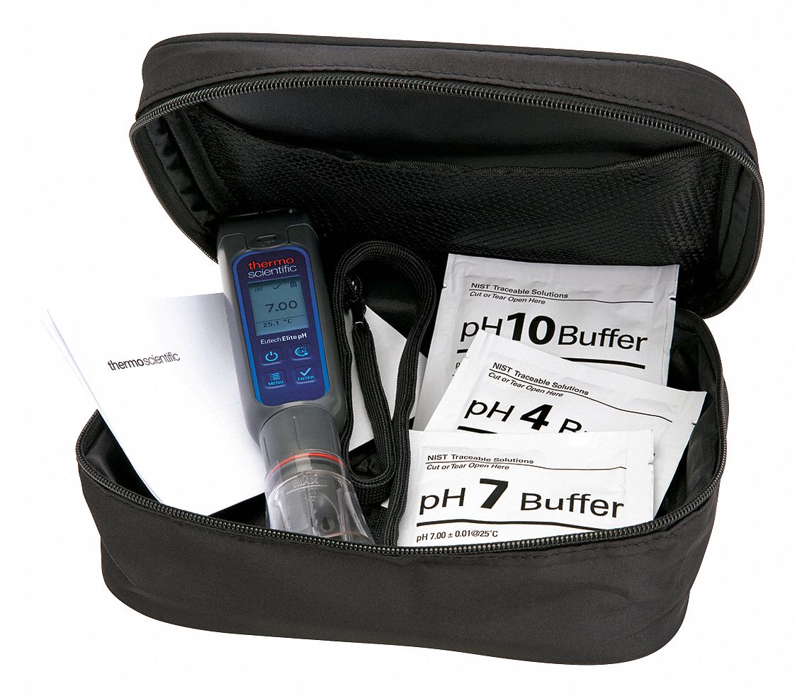 Waterproof pH Tester Kit: -1 to 15, 0 to 1999 uS/cm, 0 to 1999mV, Auto Temp Compensation, LCD