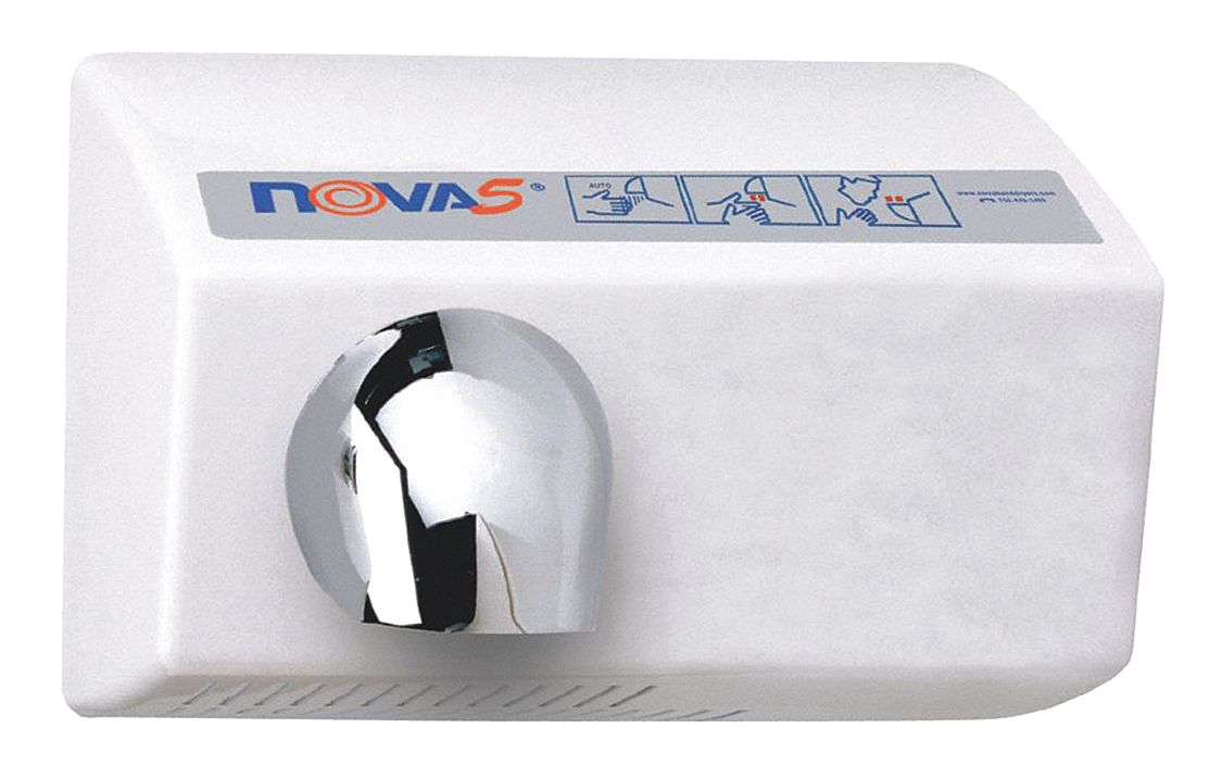 NOVA, Fixed, Cast Aluminum, Hand Dryer 56EE49021200000 Grainger