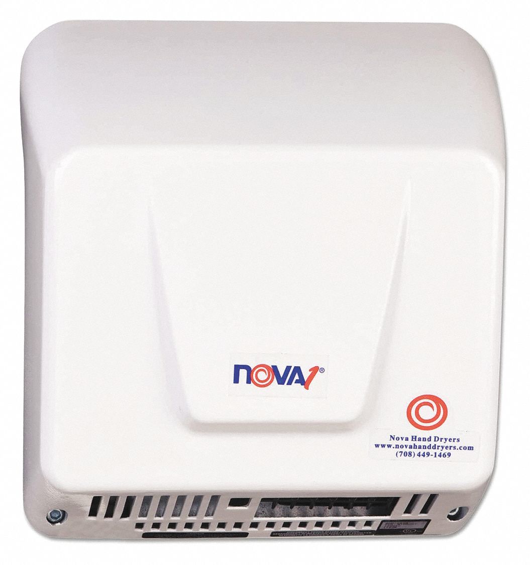 NOVA, Auto, 30 sec Dry Time, Hand Dryer 56EE50083000000 Grainger