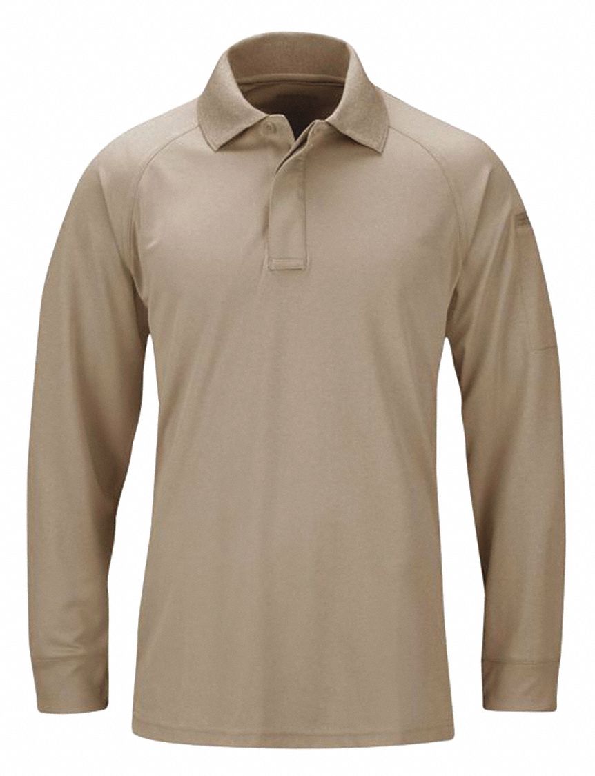 Tactical Polo Shirt: Gen, Polo Shirt, Men's, Tactical Polo Shirt, Button, Long Sleeve, XL
