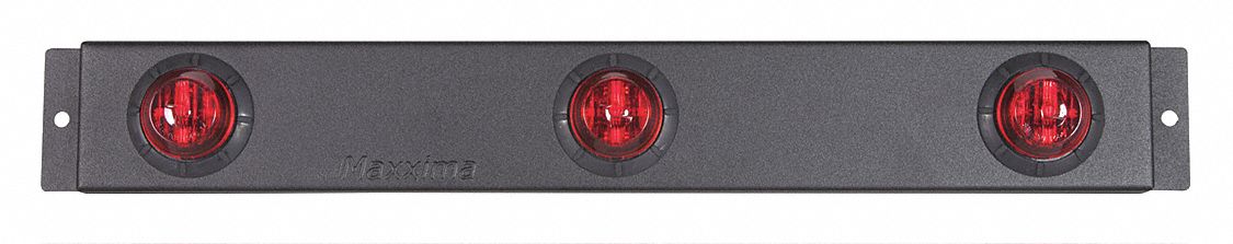 Clearance Marker Light: Clearance Light, LED, Round, Surface Mount, Red, Grommet, IP67