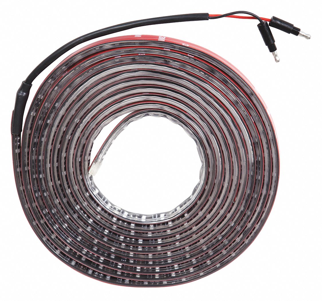 Strip Lighting: Flex Strip Light, LED, White, Flat, 12.8V DC, IP68, 1, 300 lm Max Brightness