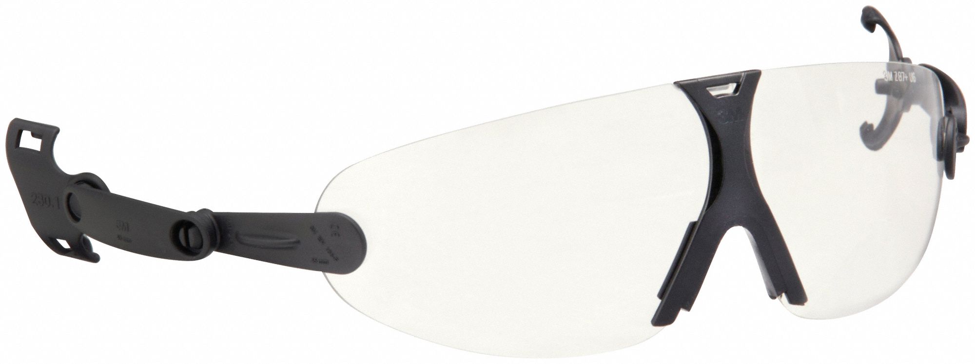 Clip-On Eyewear: Clear Lens Color, Anti-Fog/Scratch-Resistant, Suspension Mounting